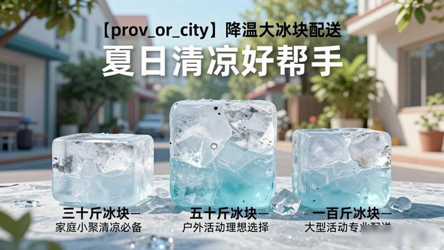 漳州降温大冰块配送_海鲜排档降温解决方案_高温天气大冰块配送