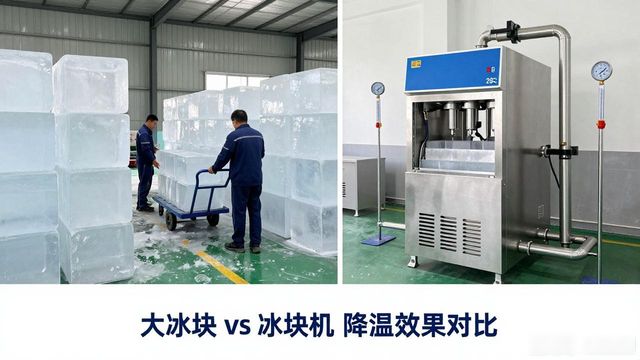 大冰块和冰块机哪个更划算_漳州车间防暑降温大冰块_车间大冰块降温效果怎么样